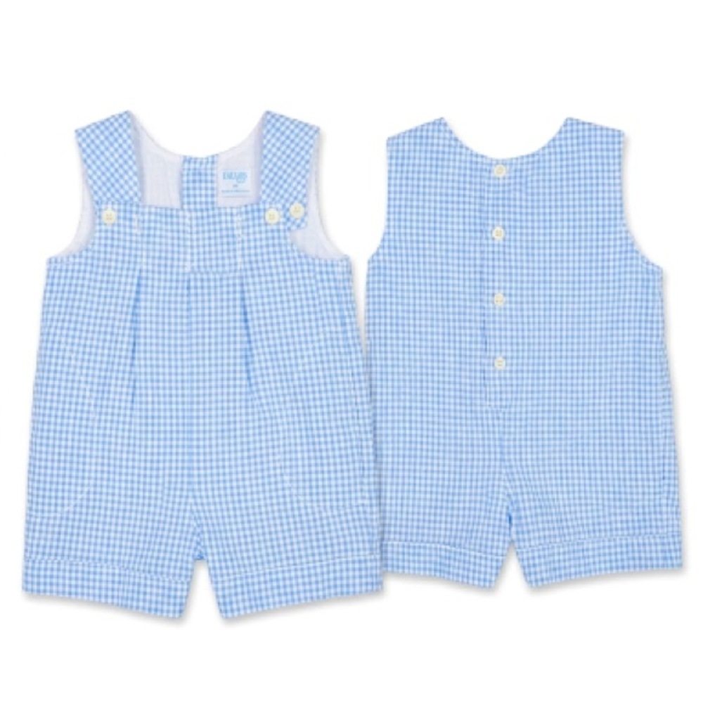 Blue and white gingham John John Luli & Me